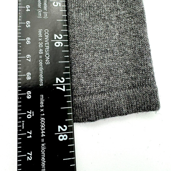 ANN TAYLOR Women Small Grey Sweater Long Sleeve Tunic White Love Birds Wool Soft - Picture 10 of 10